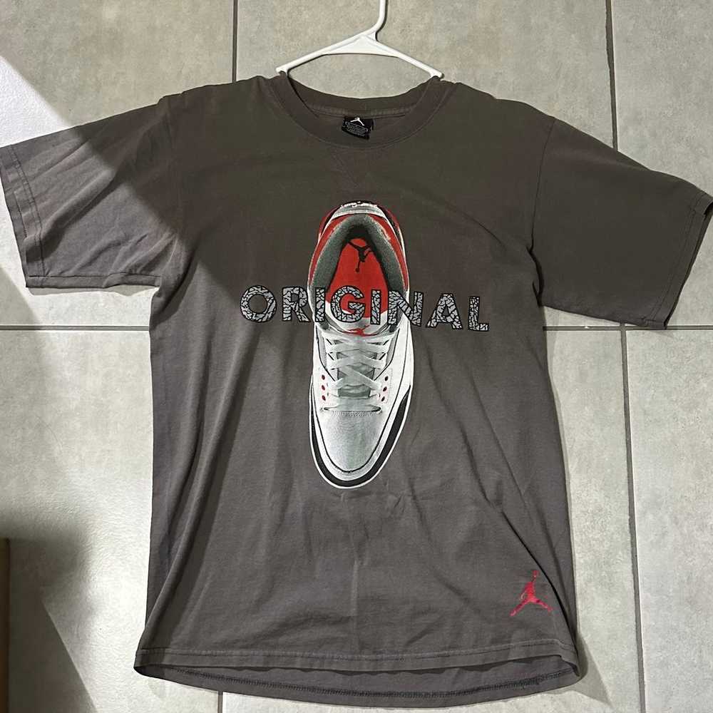 Jordan T shirt Rarely Print Air Jordan 3 Sz S - image 1