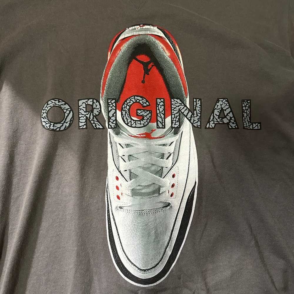Jordan T shirt Rarely Print Air Jordan 3 Sz S - image 2