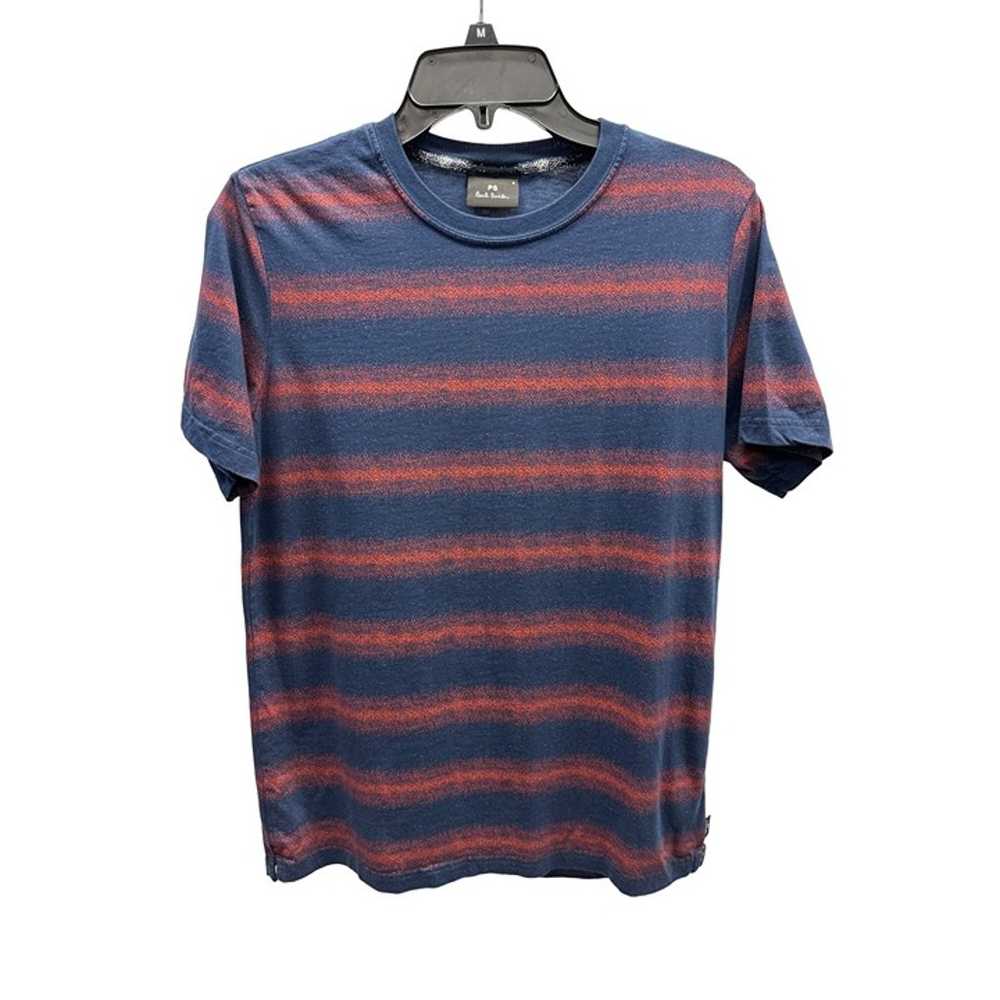 PS Paul Smith Blue/Red Striped T-Shirt - image 1