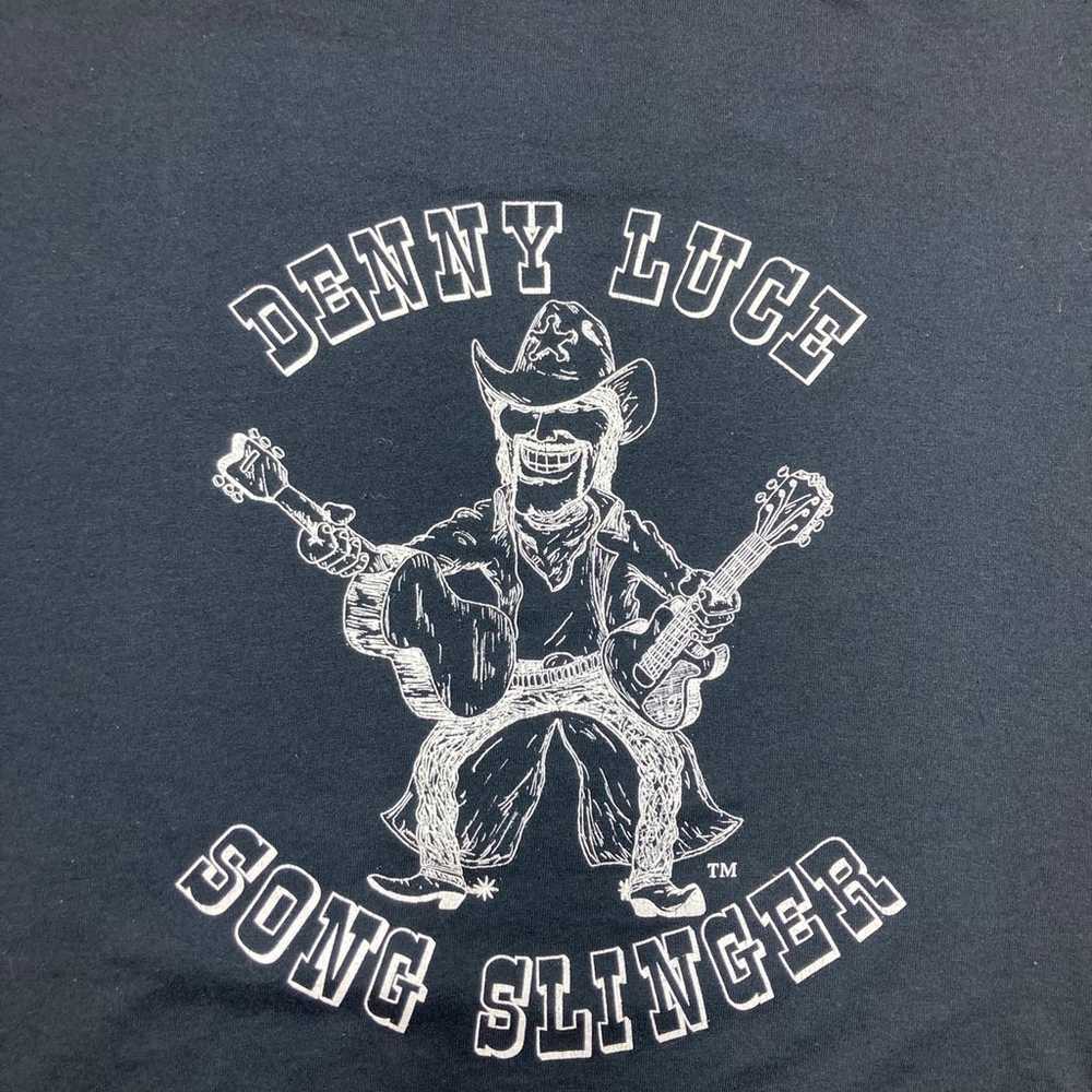 Vintage 80s denny Luce song slinger t shirt count… - image 2