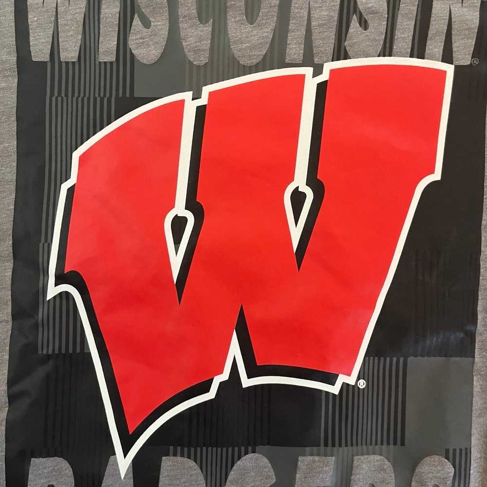 Wisconsin Badgers 47 Brand Shirt Large Gray - image 2