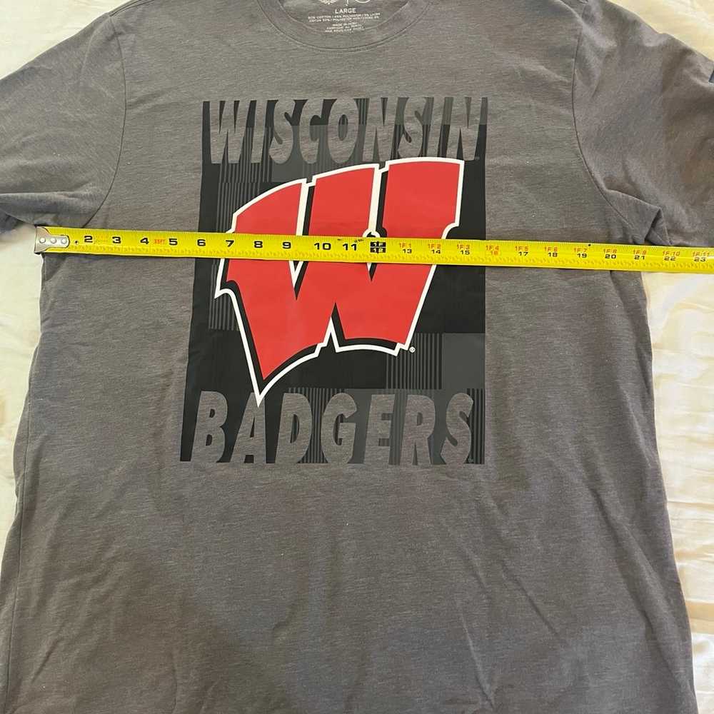 Wisconsin Badgers 47 Brand Shirt Large Gray - image 6
