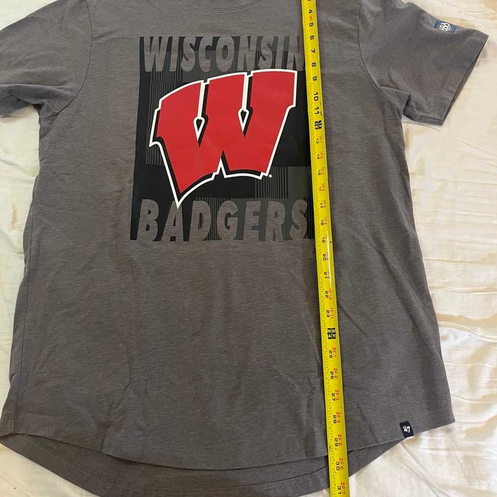 Wisconsin Badgers 47 Brand Shirt Large Gray - image 7