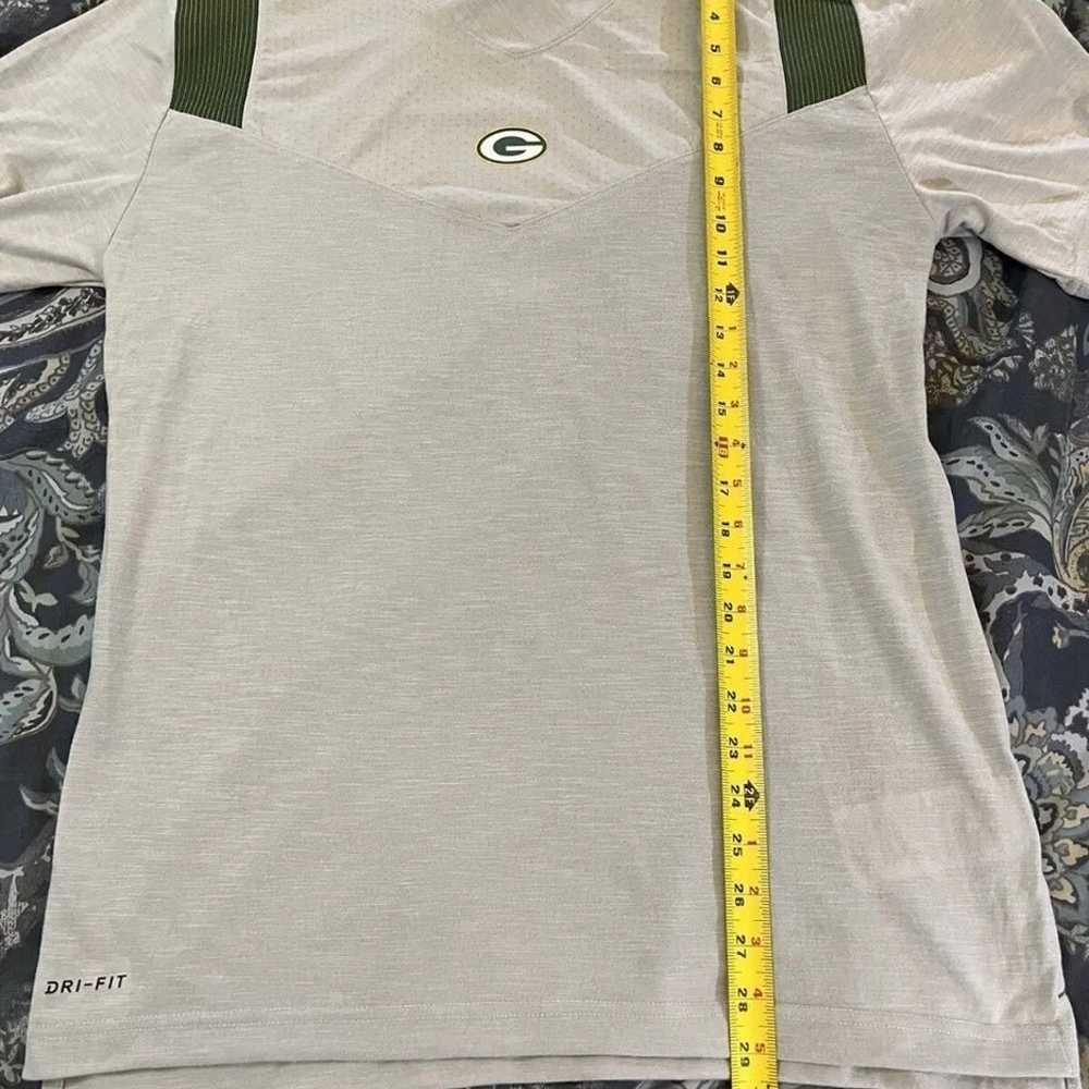Green Bay Packers Nike Shirt Large Gray NWOT - image 10