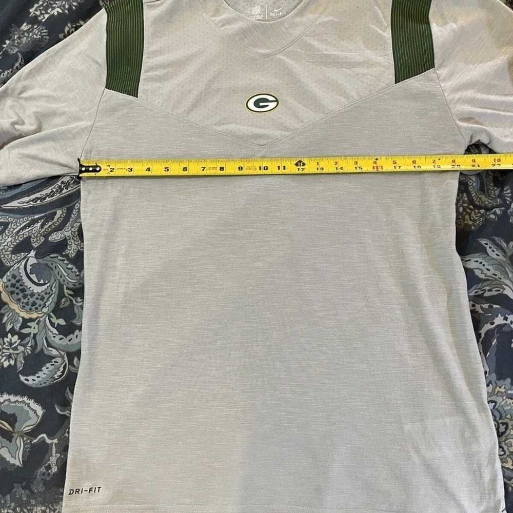 Green Bay Packers Nike Shirt Large Gray NWOT - image 9