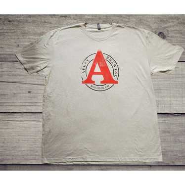 Avery Brewing Mens 2XL Graphic Logo Gray Shirt Cra