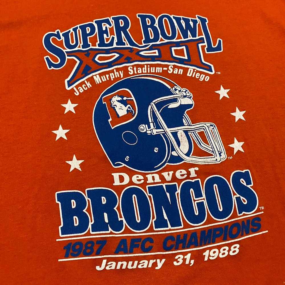 Vintage Trench Denver Broncos 1987 AFC Champions … - image 2