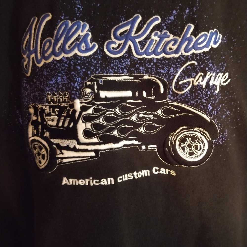 Hell's kitchen garage custom stitched Oversized T… - image 4