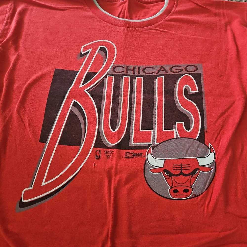 Vintage 90s Salem NBA Chicago Bulls Tshirt - image 3