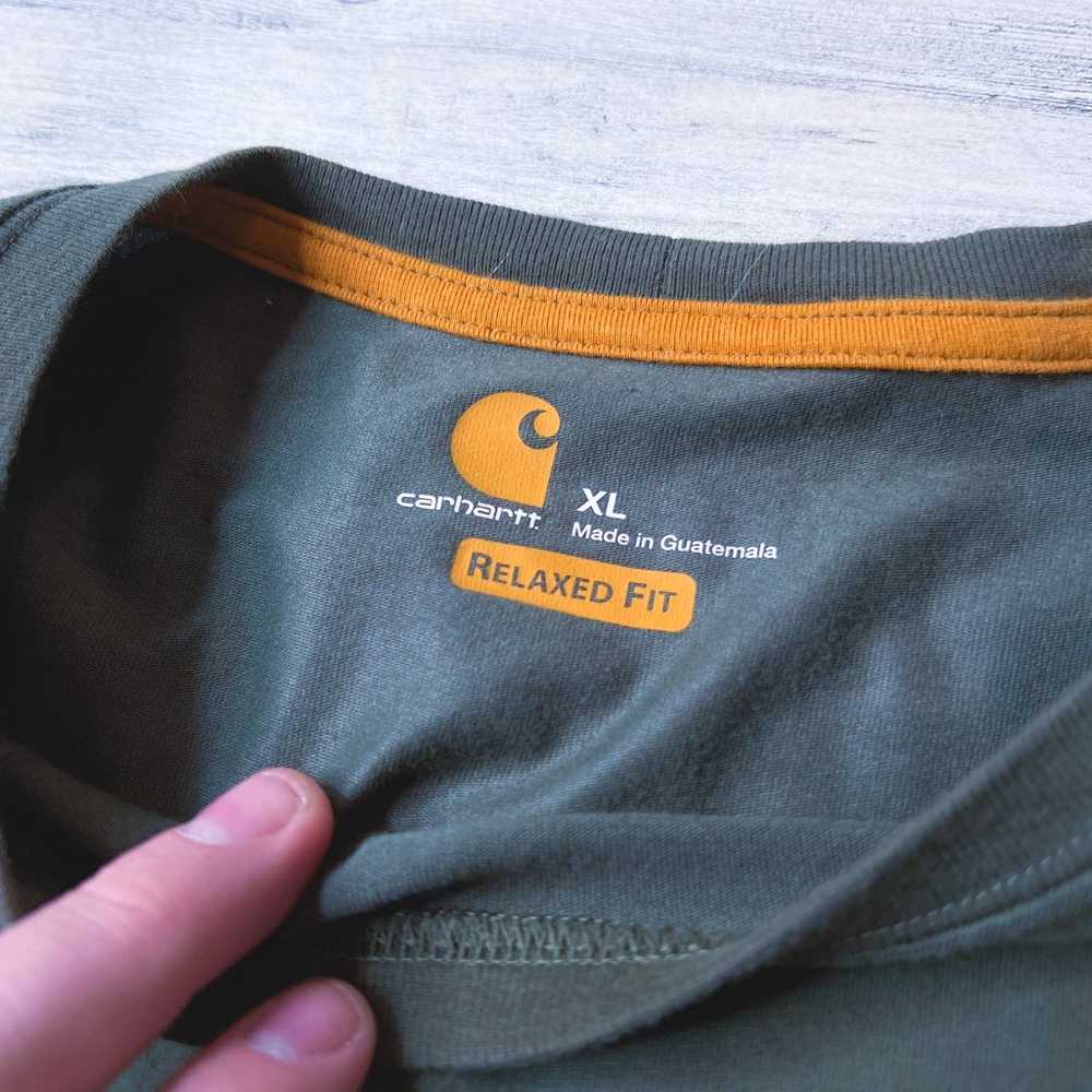 Carhartt Force Relaxed Fit Long Sleeve Olive Shir… - image 4