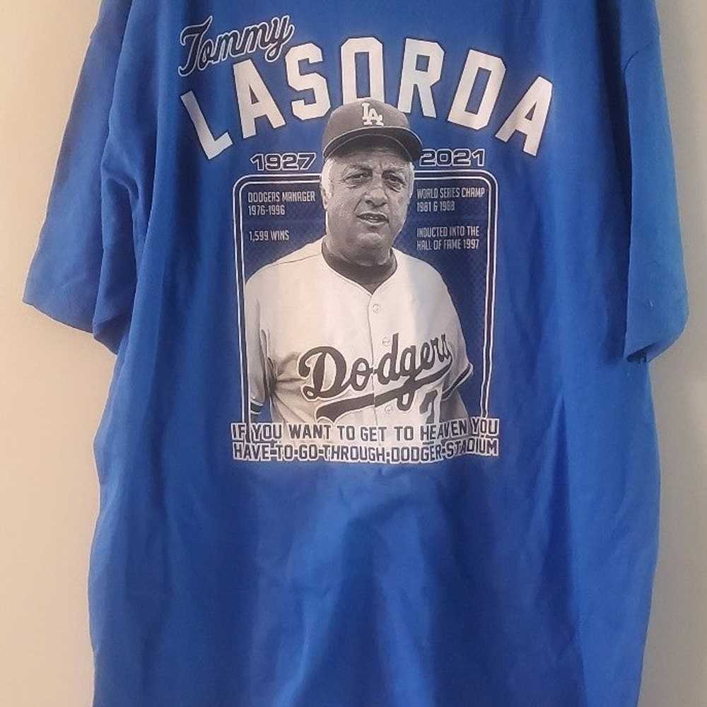 TOMMY LASORDA T-shirt Los Angeles Baseball Legend… - image 1