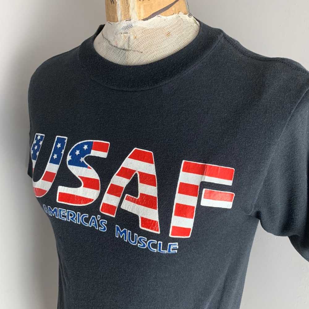 Vintage USAF T Shirt Mens Medium United States Ai… - image 4