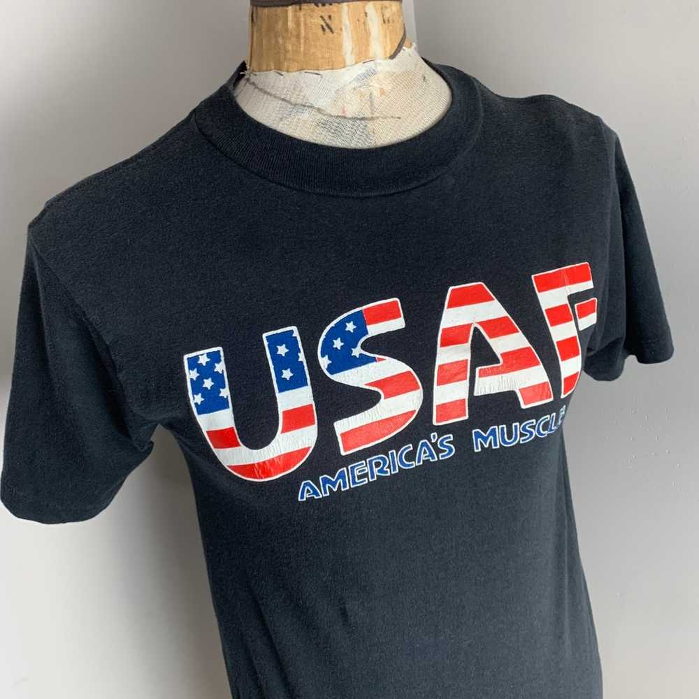 Vintage USAF T Shirt Mens Medium United States Ai… - image 7