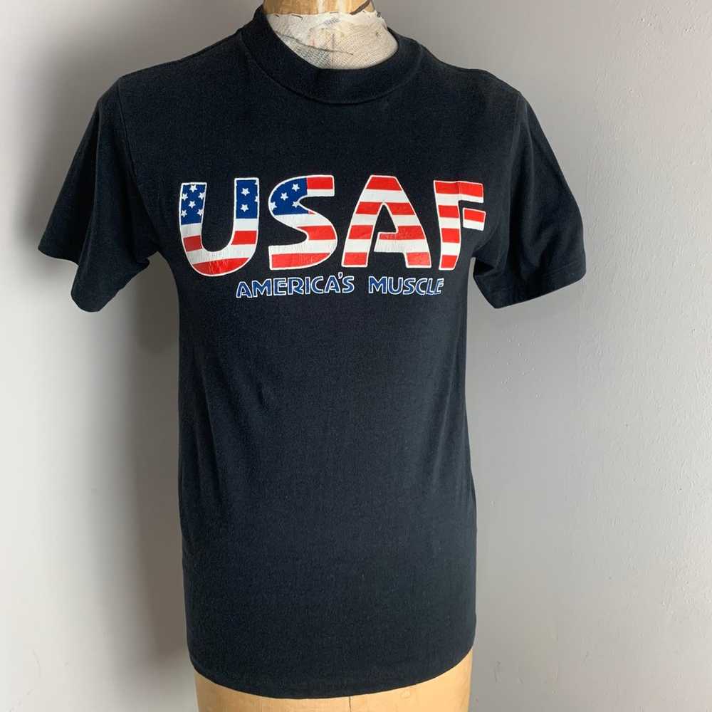 Vintage USAF T Shirt Mens Medium United States Ai… - image 9