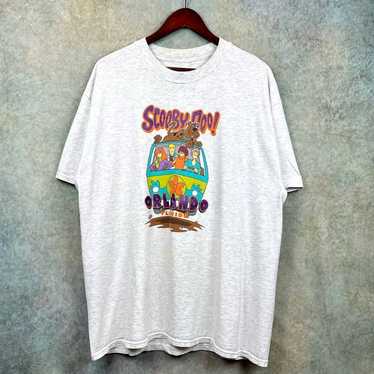 Vintage 90s Scooby Doo T Shirt Mens Sz XL Gray Ca… - image 1