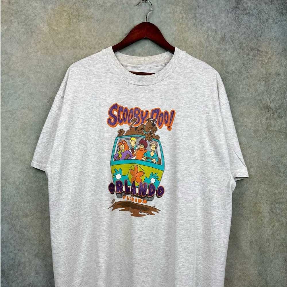 Vintage 90s Scooby Doo T Shirt Mens Sz XL Gray Ca… - image 2