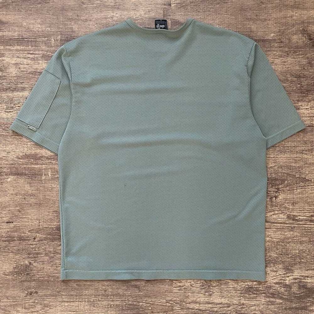 Vintage Levi's Silvertab Jersey Shirt Mesh Green … - image 2