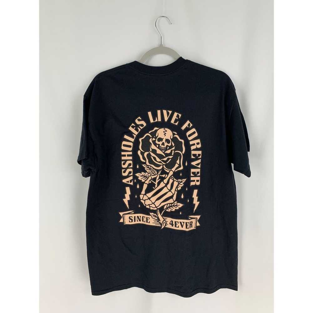 Assholes Live Forever Skull Rose Tee Shirt Unisex… - image 5