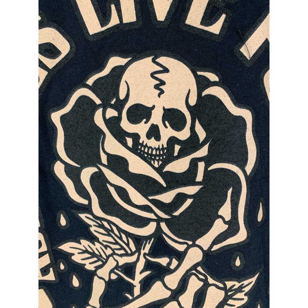 Assholes Live Forever Skull Rose Tee Shirt Unisex… - image 7