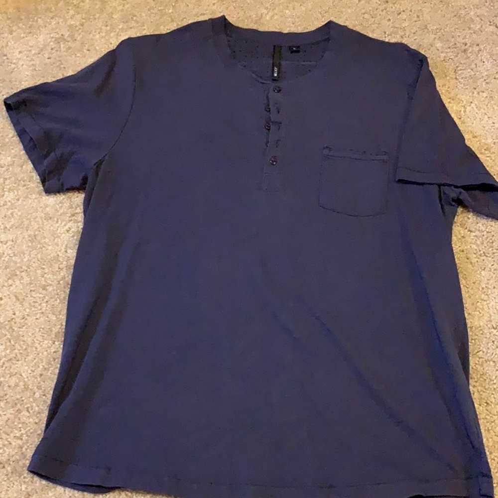 Joe’s Jeans Men’s Navy Button T-shirt - image 1