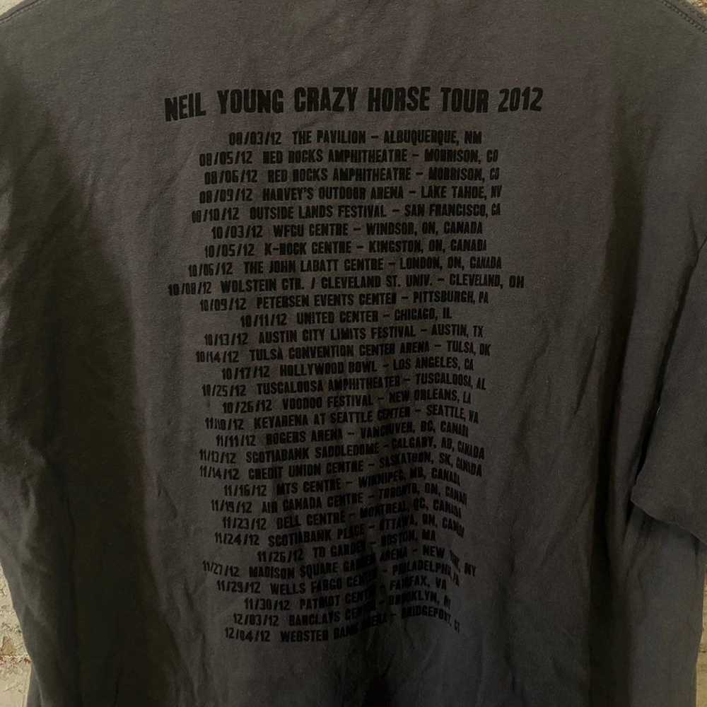 Neil Young amd Crazy Horse 2012 Tour Shirt Size L - image 4