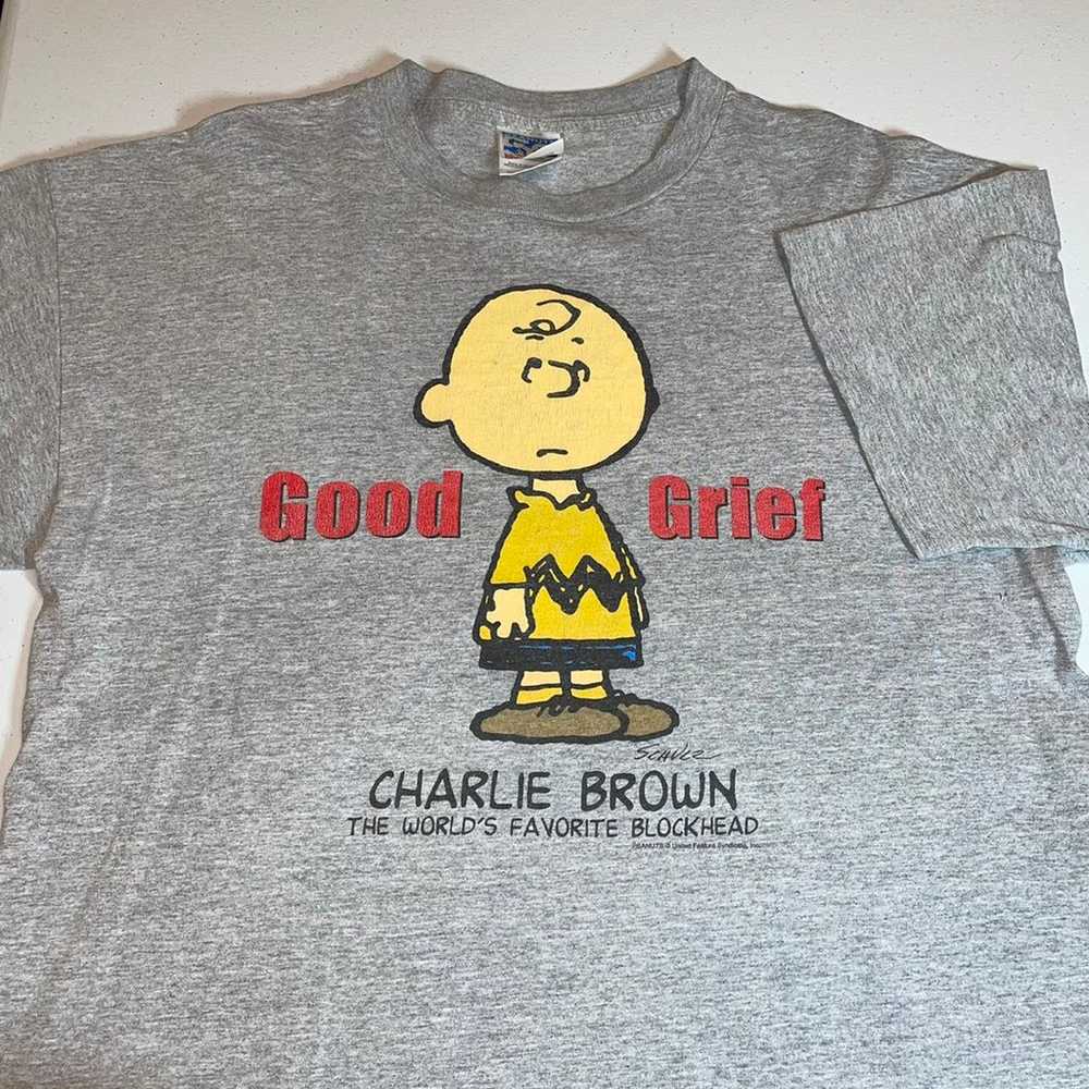 Vintgae charlie brown peanuts shirt - image 1