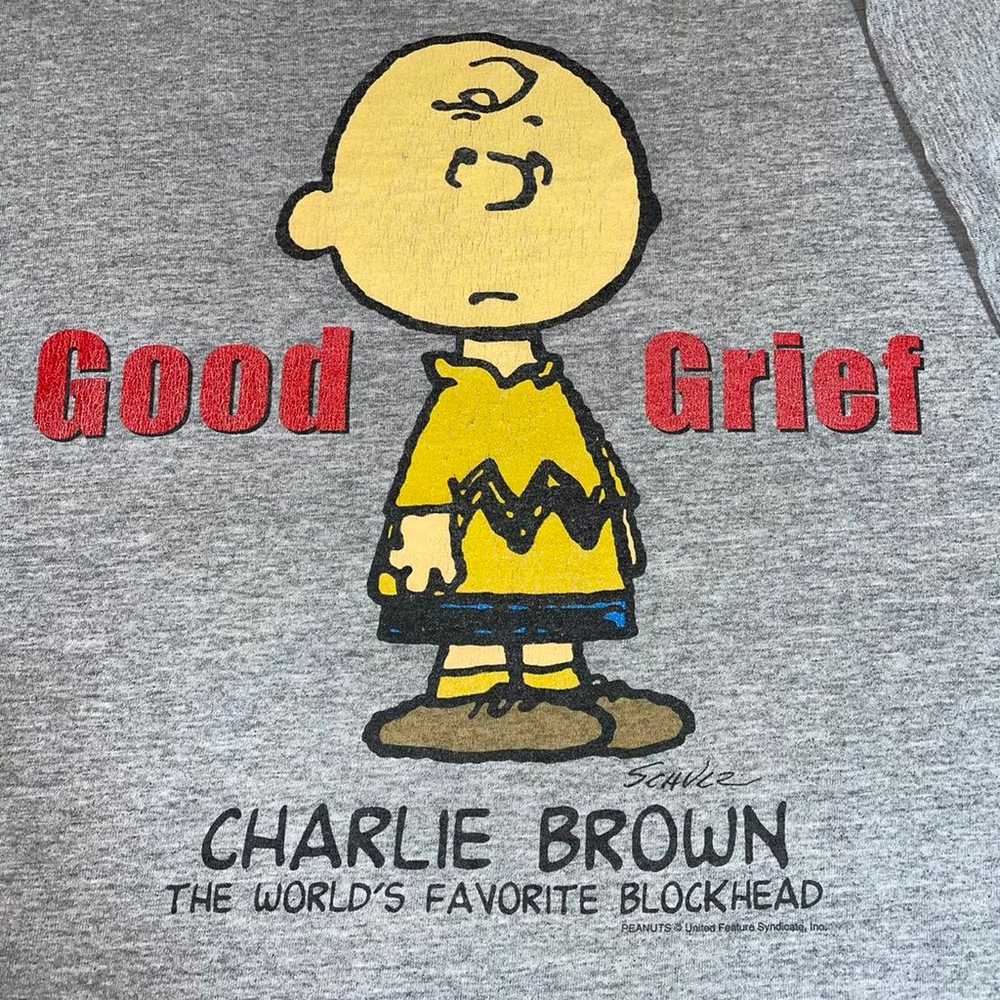 Vintgae charlie brown peanuts shirt - image 2