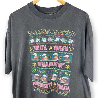 1991 Hanes XXL Fifty-Fifty T-Shirt Delta Queen Ste