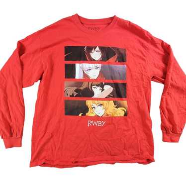 RWBY Ruby Mens Large Red T-Shirt Tee Long Sleeve A