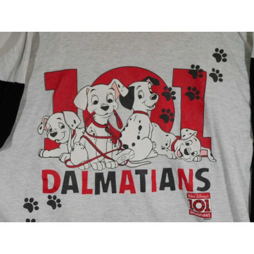 101 Dalmatians Vtg 90s Movie Promo Hooded Long Sl… - image 2