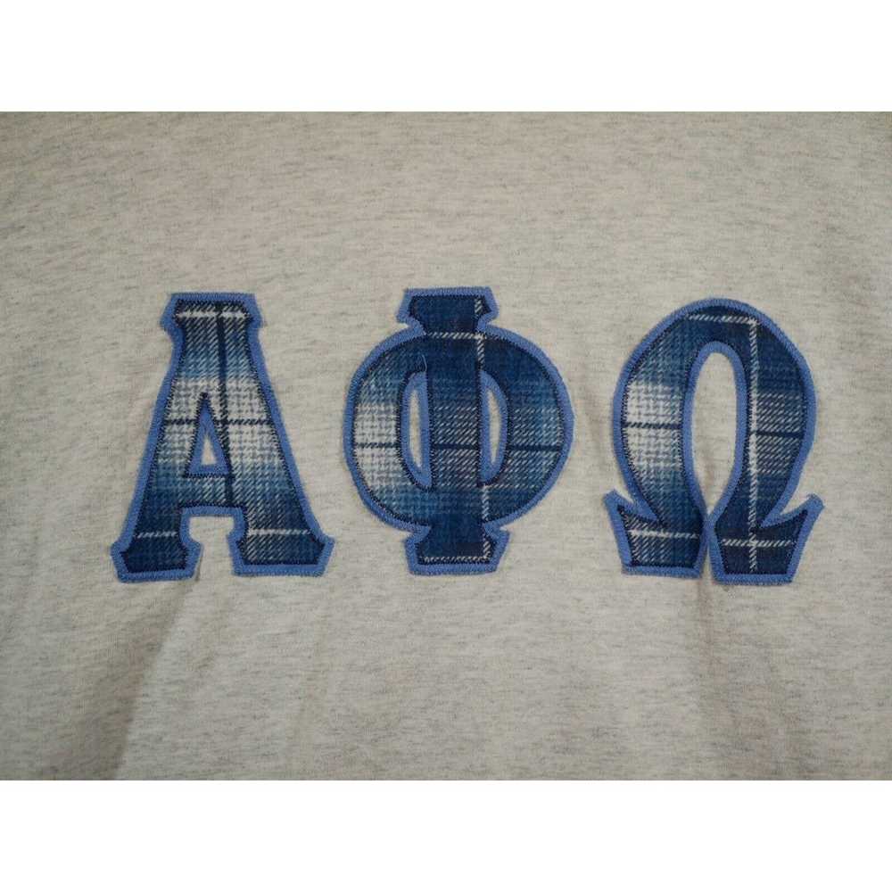 Vtg Alpha Phi Omega Shirt Large Gray College Frat… - image 5