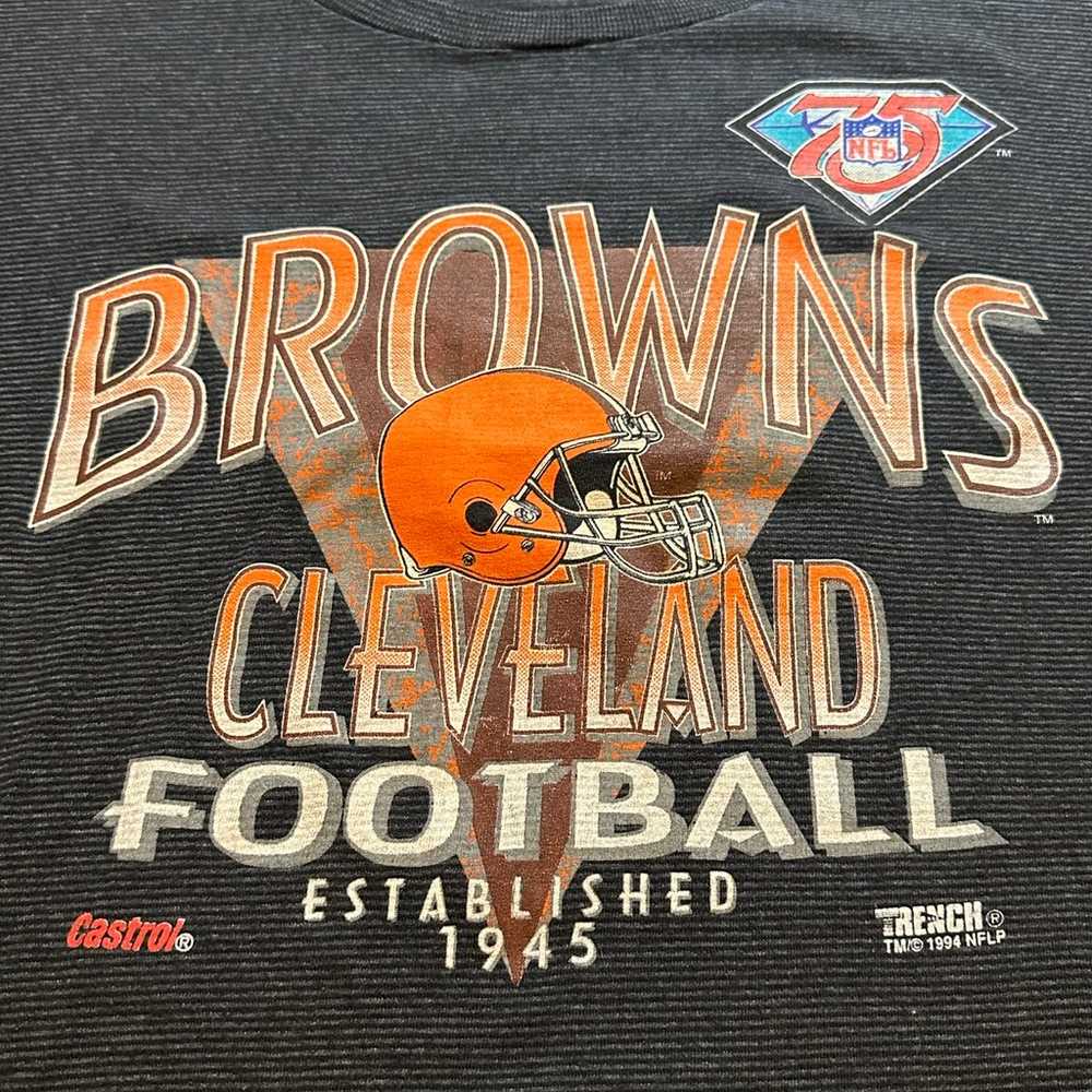 Vintage Single Stich 1994 Cleveland Brown 75th An… - image 2