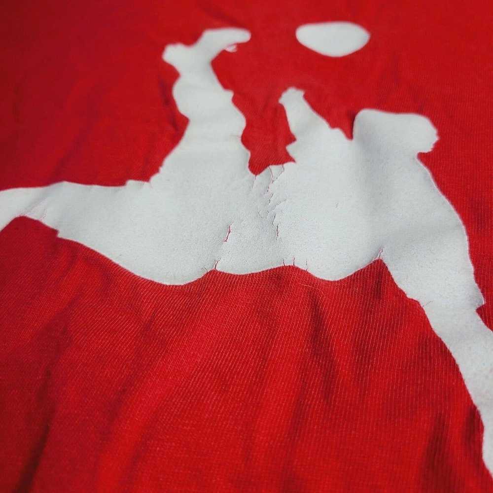 Vintage Nike Air Y2K Red Futbol Soccer T-Shirt Me… - image 3