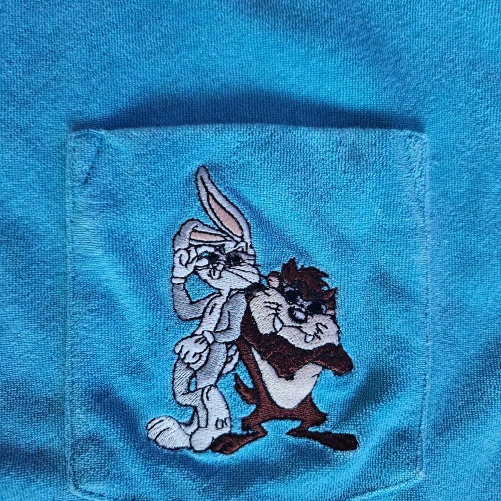Vintage Terry Cloth Looney Tunes T-shirt 1998 - image 2