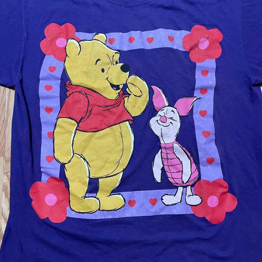 Vintage Pooh Disney TShirt XL Winnie The Pooh Pig… - image 2