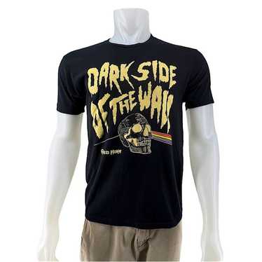 Dark side of the Wall Illustrated Skull and Rainb… - image 1