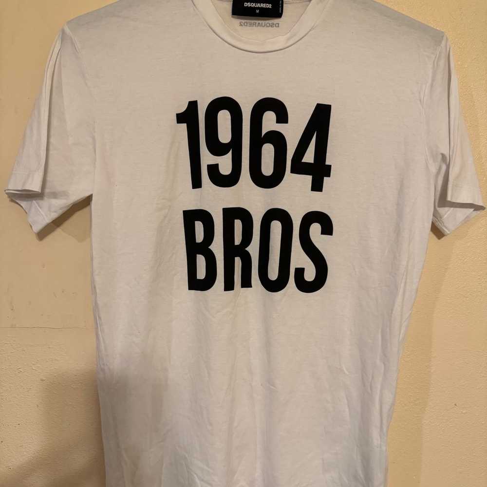 Dsquared2 T-Shirt Men’s Medium 1964 Bros Black Wh… - image 1
