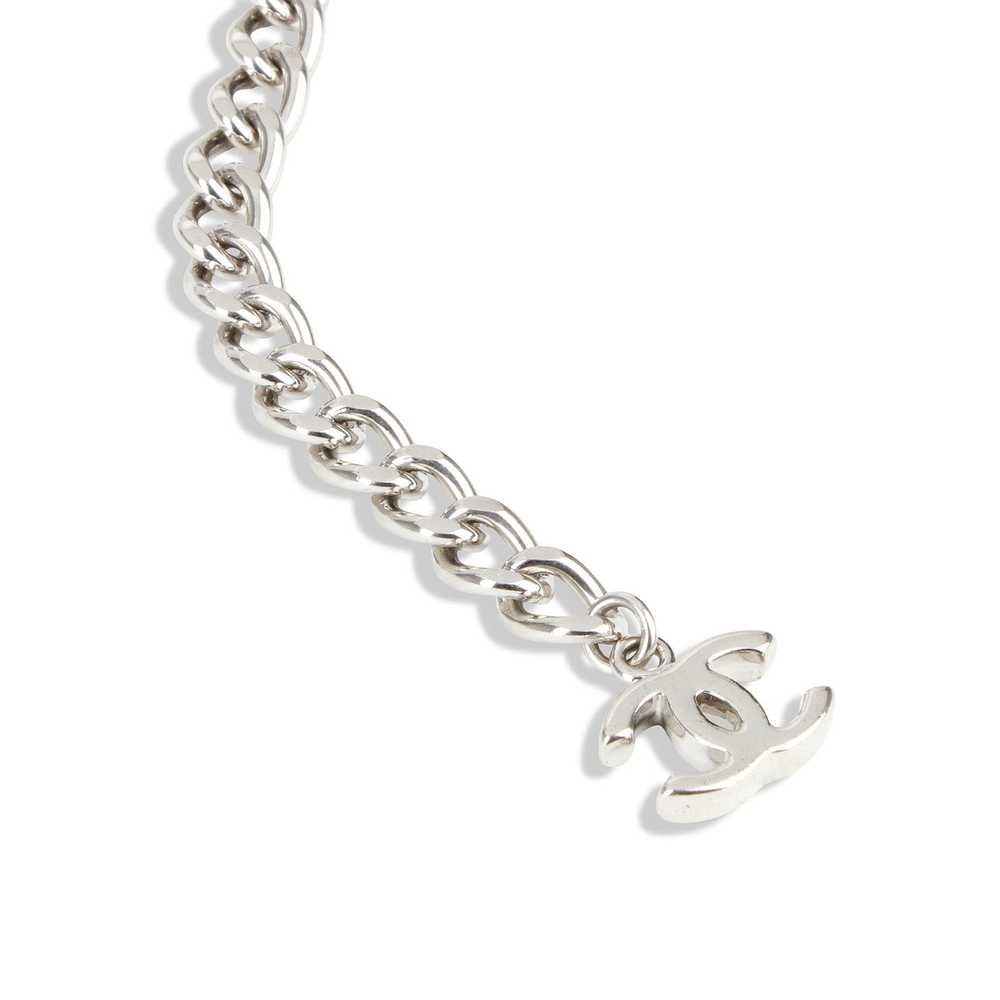 Chanel Logo Chain Belt Silver - image 3
