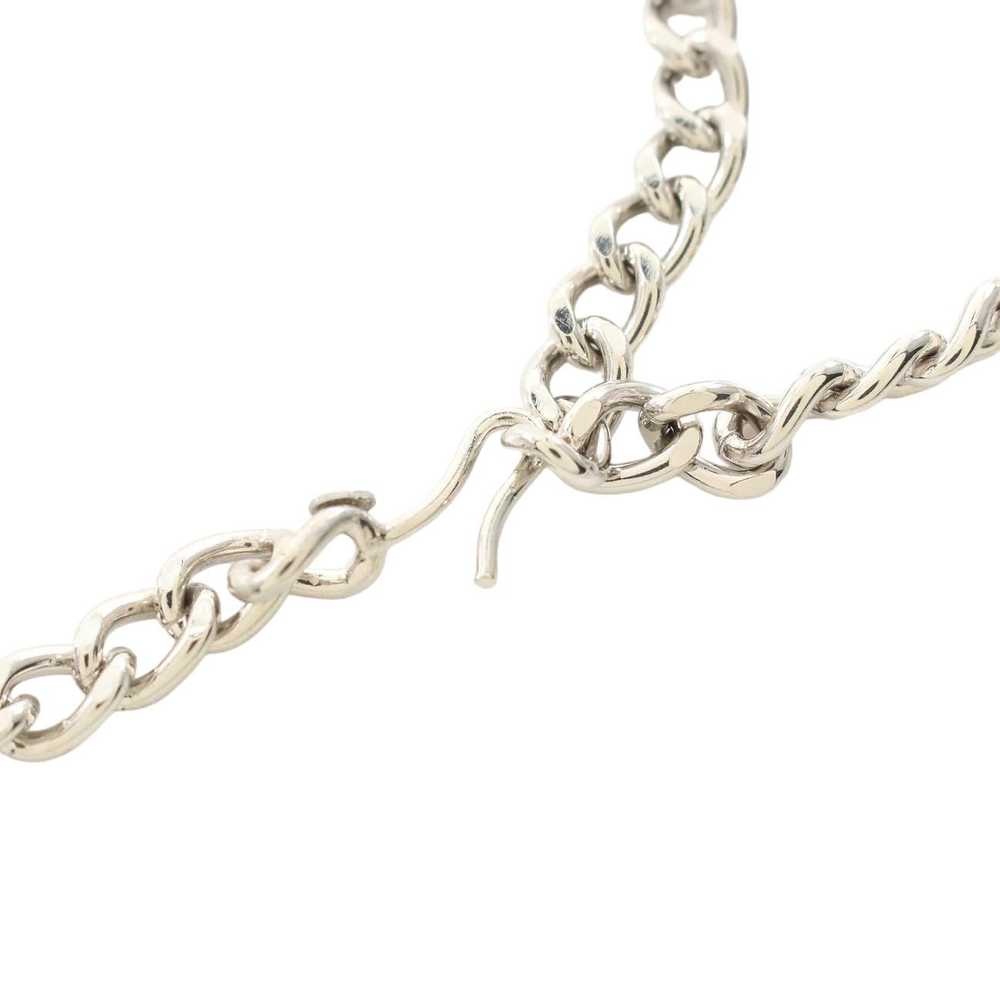 Chanel Logo Chain Belt Silver - image 4