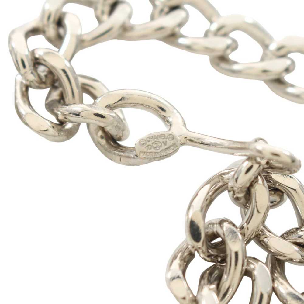 Chanel Logo Chain Belt Silver - image 5