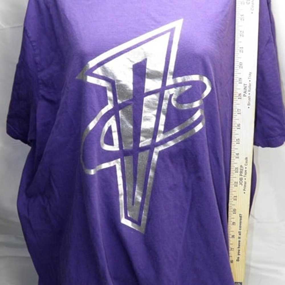 RARE-VTG Nike Air Max Penny logo shirt Purple/Sil… - image 4