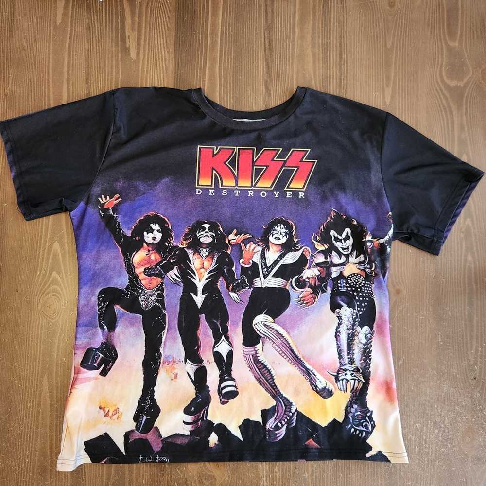 Kiss Destroyer Cover Shirt All Over Print Size 3X… - image 1