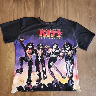 Kiss Destroyer Cover Shirt All Over Print Size 3X… - image 1