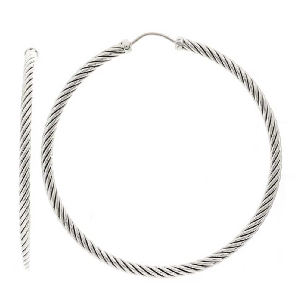 DAVID YURMAN Sterling Silver Large Sculpted Cable… - image 1