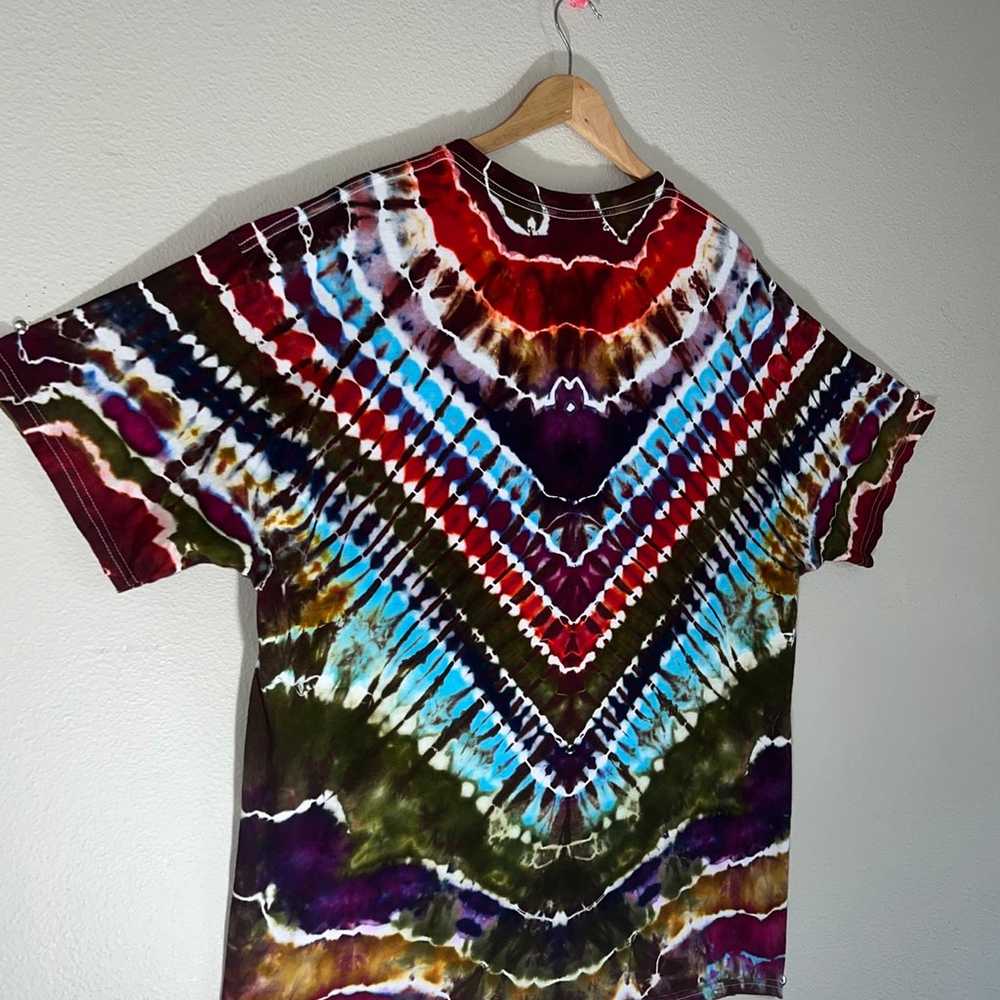 Handmade Tie Dye Ice Dye V Geode Shirt - image 6
