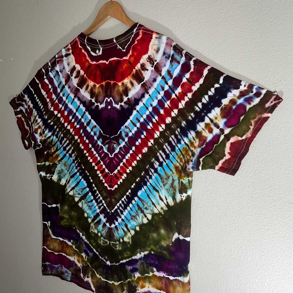 Handmade Tie Dye Ice Dye V Geode Shirt - image 7