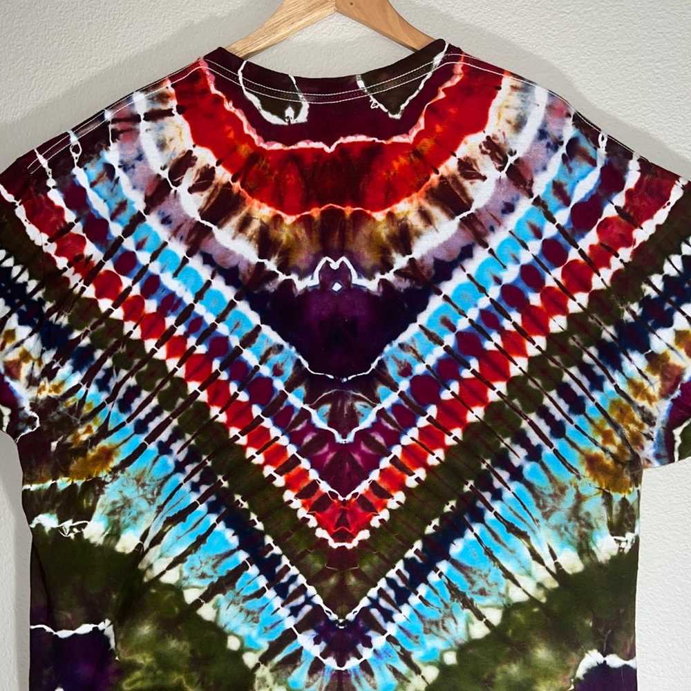 Handmade Tie Dye Ice Dye V Geode Shirt - image 8