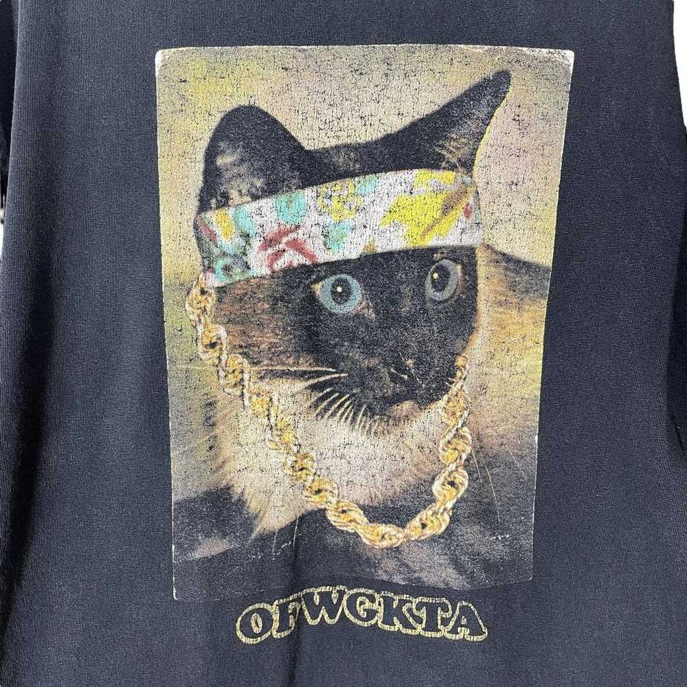 Odd Future Lester T-Shirt Size Medium Cat Chain B… - image 2