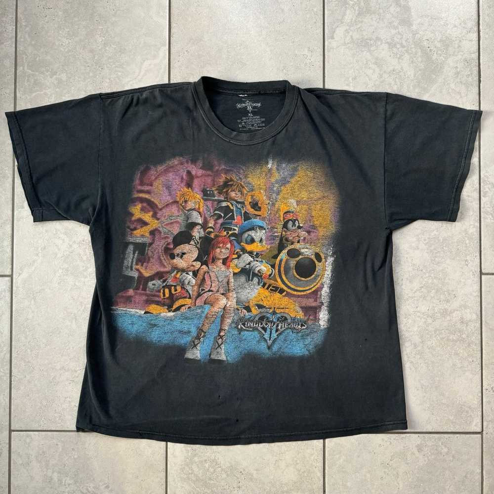 Vintage RARE Y2K Kingdom Hearts 2 T-Shirt Size XL… - image 1