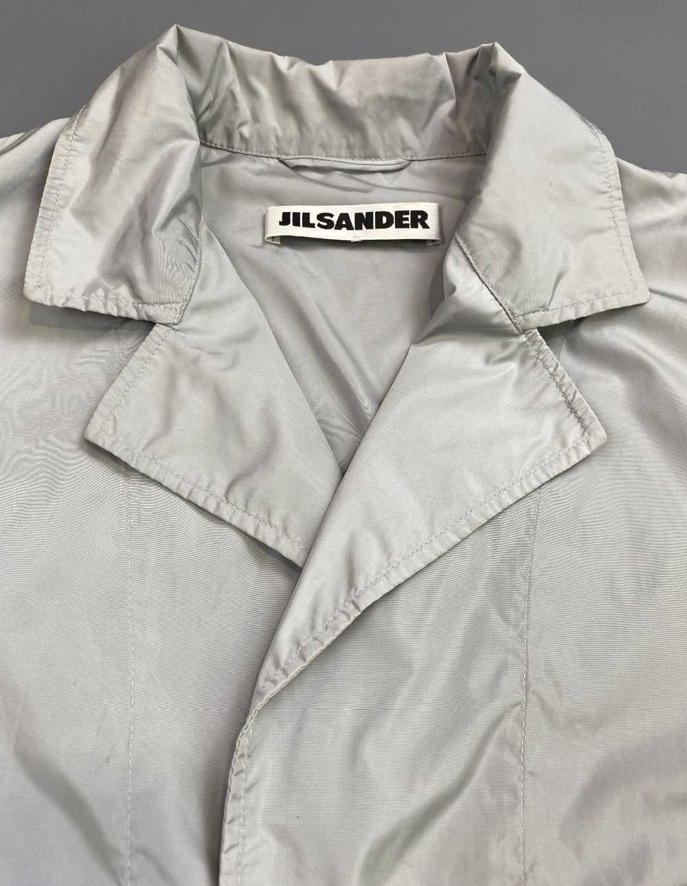 SILVER LIGHTWEIGHT NYLON BUTTONED WINDBREAKER JAC… - image 5